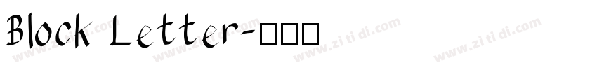 Block Letter字体转换